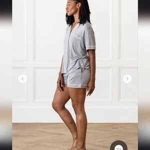 Cozy Earth Bamboo Womens Pajama Set Gray Heather NWOT Size 2X
